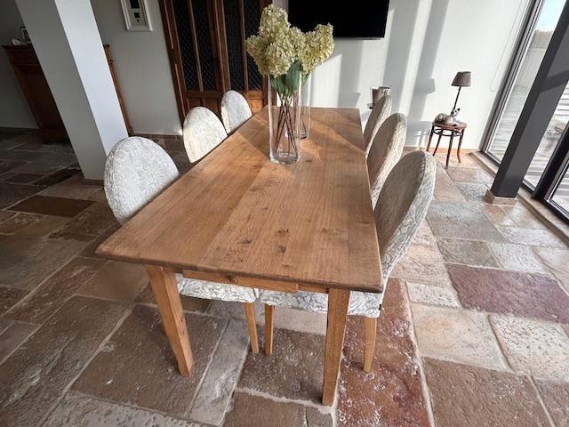 Tafel met 6 stoelen LAVIGNE, Huis en Inrichting, Complete eetkamers, Ophalen