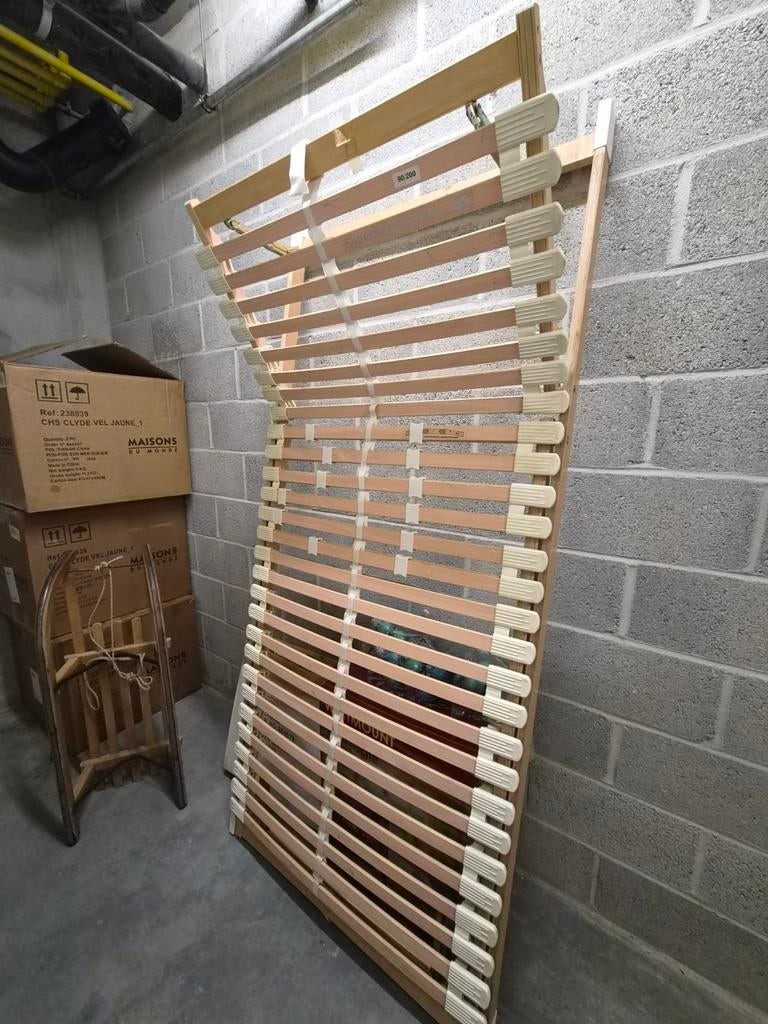 Sommier style lattoflex inclinable, Enlèvement, 200 cm, Sommier