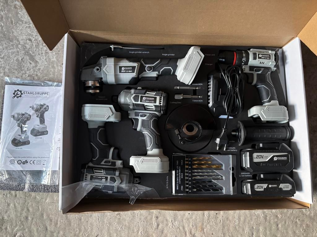 Stahlgruppe 4-delige set accu gereedschappen, Ophalen, Nieuw