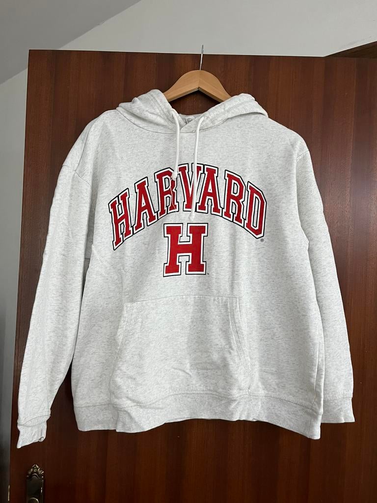 Harvard trui, Verzenden, Zo goed als nieuw, Maat 36 (S), Grijs