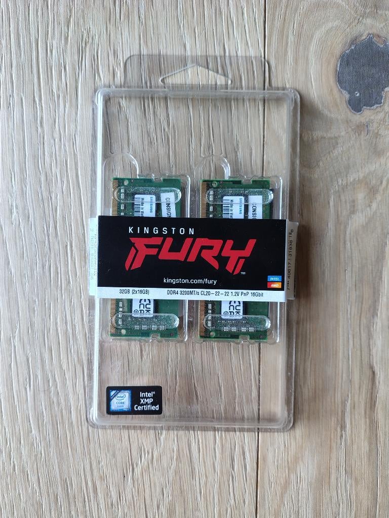 Kingston fury 32GB (2x16) DDR4 3200MT/s, Computers en Software, RAM geheugen, Ophalen, 32 GB, DDR4, Nieuw