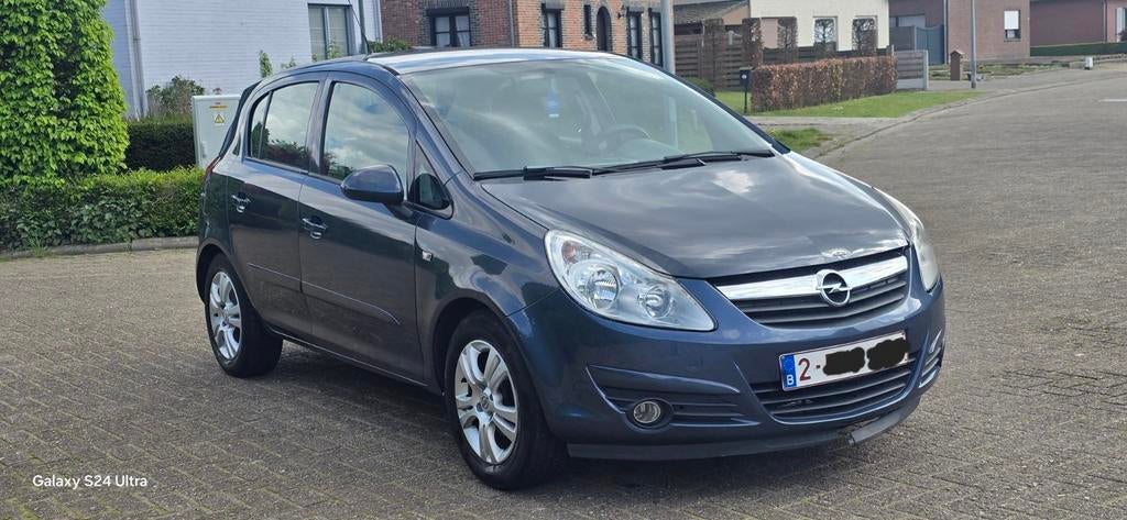 Opel corsa D 1.0 i Gekeurd+Car-Pass, Rose formulier, bw 2004, Auto's, Opel, Stof, Zwart, Blauw, 127 g/km