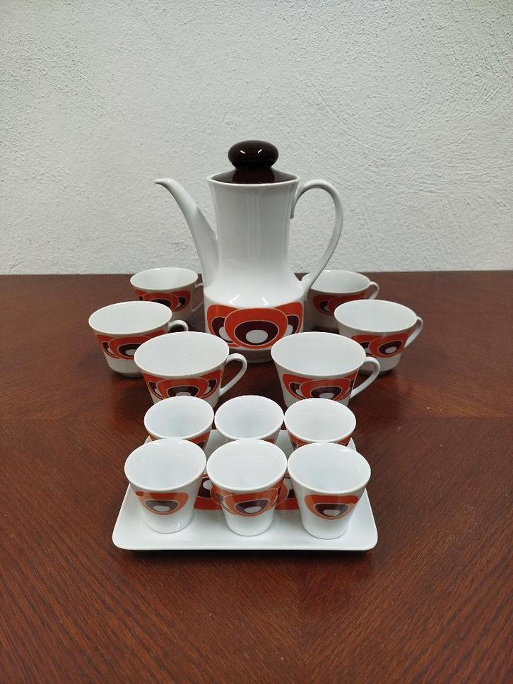 Ontbijtset Seltmann Weiden K Bavaria W Germany, Antiquités & Art, Antiquités | Services (vaisselle) pièces, Enlèvement ou Envoi