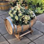 Halve wijnvaten, compleet voorzien van planten geplaatst, Niet ingevuld, Niet ingevuld, Nieuw, Ophalen of Verzenden