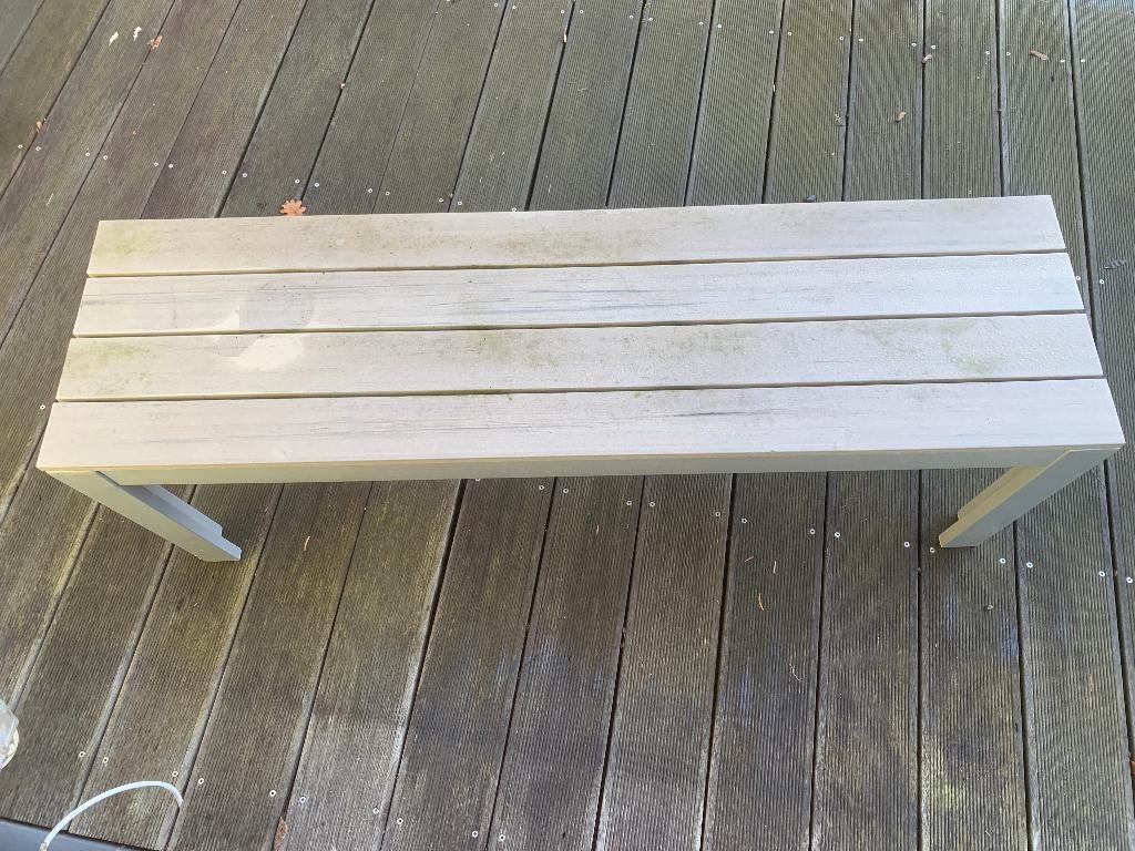 BANC IKEA JARDIN / TERRASSE, Maison & Meubles, Enlèvement, Utilisé, Gris, Métal