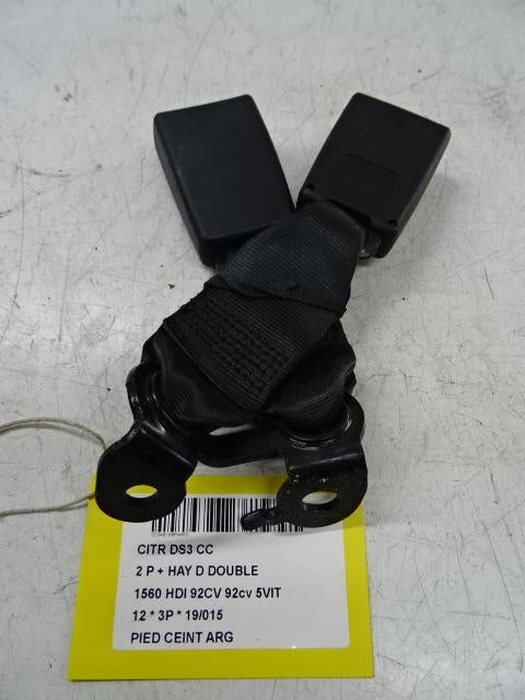 BOUCLE DE CEINTURE ARRIÈRE GAUCHE DS3 (SA) (9681958880), Utilisé, Citroën