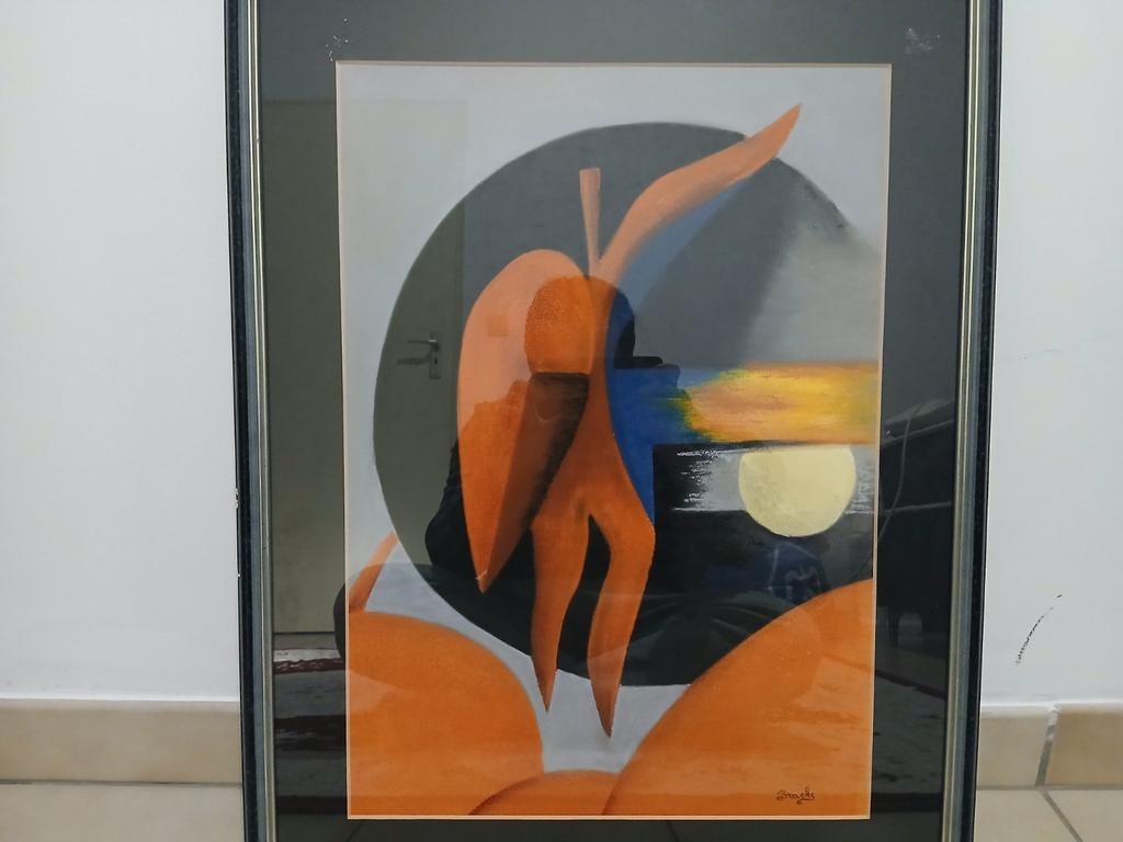 Schilderij van Rita Bracke, Enlèvement