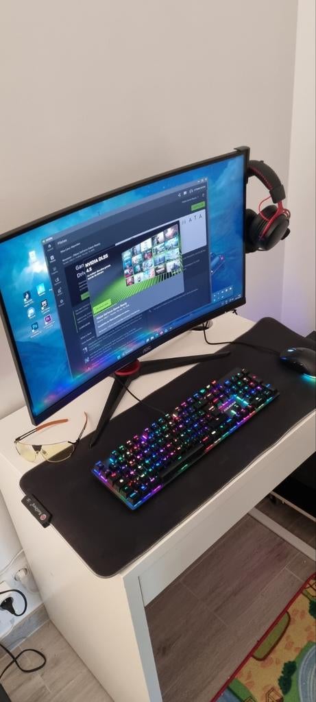 Setup PC Gamer Ultra Complet – i7-13700KF / RTX 4070 Ti, Computers en Software, Laptoptafels, Gebruikt, Ophalen