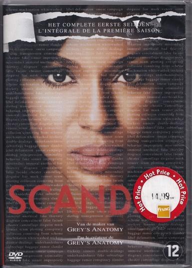 Scandal seizoen 1, Cd's en Dvd's, Dvd's | Drama, Nieuw in verpakking, Drama, Boxset, Vanaf 12 jaar, Ophalen of Verzenden