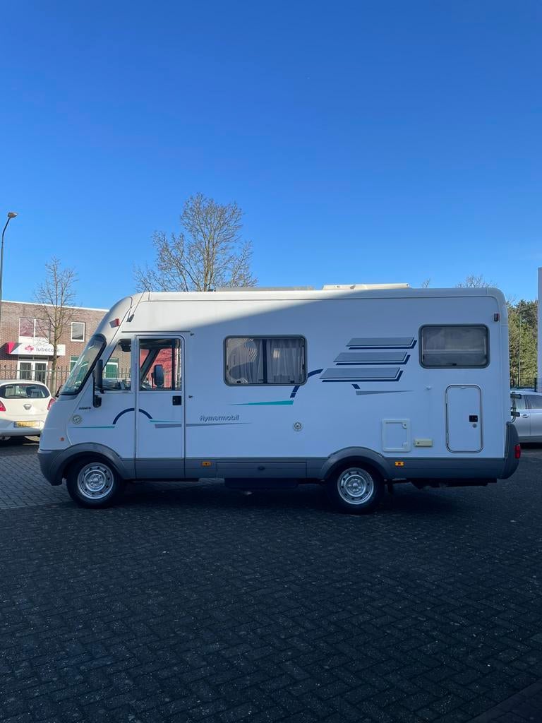 Hymer b524 2.8jtd bj 2000, trumafrost airco, Caravanes & Camping, Camping-cars, Entreprise, jusqu'à 3, Intégral, Hymer, Fiat, Diesel