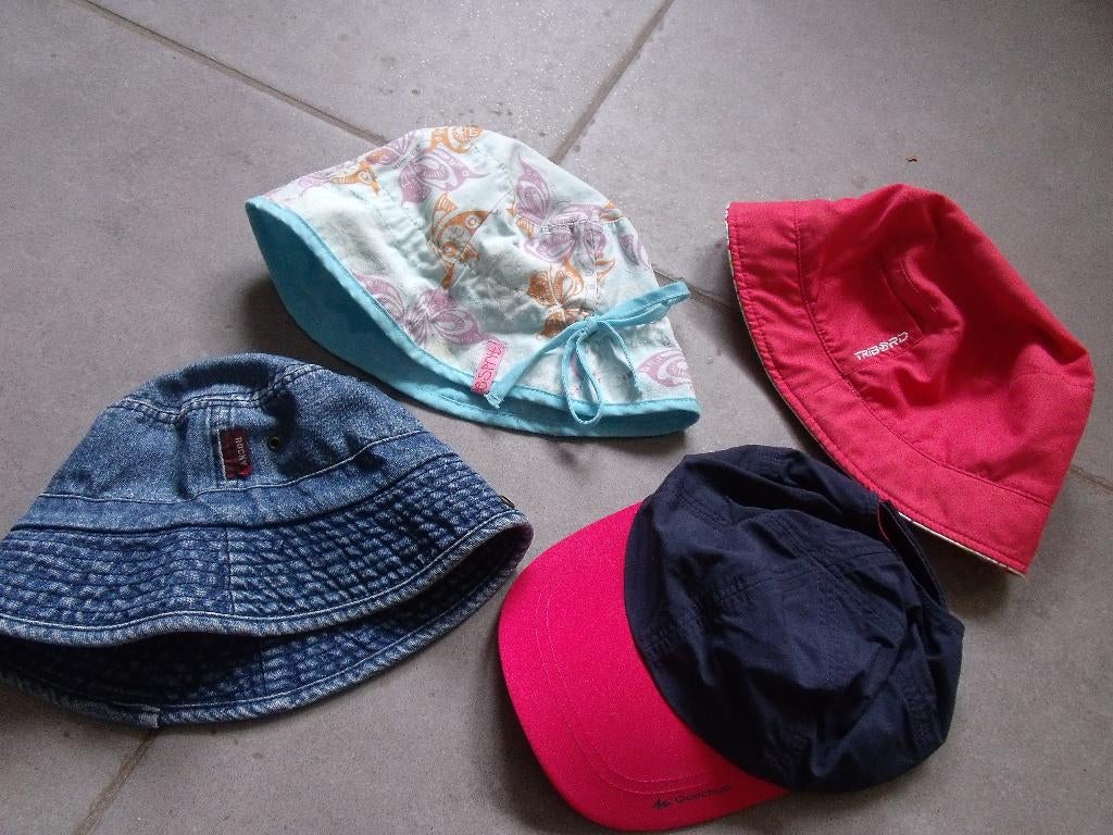 casquettes/ chapeaux soleil enfants 2 ans/5 ans, Enlèvement, Comme neuf, Garçon ou Fille, Casquette