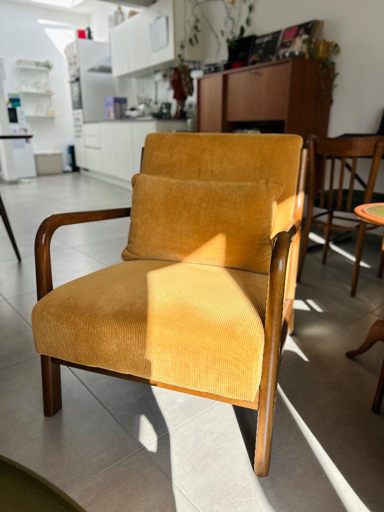 Fauteuil vintage, Maison & Meubles, Enlèvement, Comme neuf