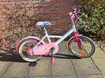 Roze/witte Meisjesfiets 16 inch, Fietsen en Brommers, Ophalen, 16 inch