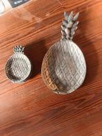 Superbe ensemble de table en étain 94% motif ananas., Antiquités & Art, Enlèvement ou Envoi