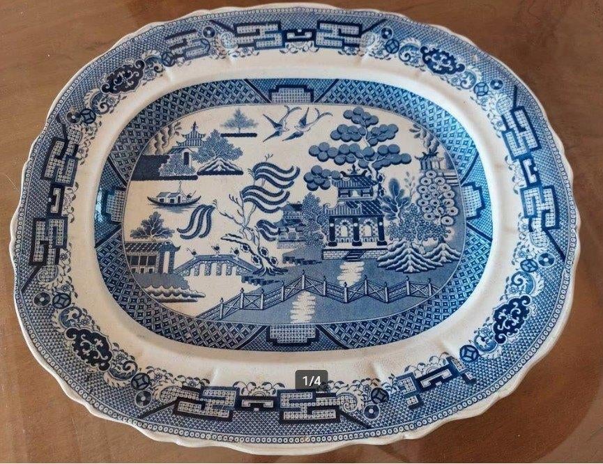 Grote schaal 42,5 op 36 cm, Ophalen of Verzenden, Gebruikt, Schaal