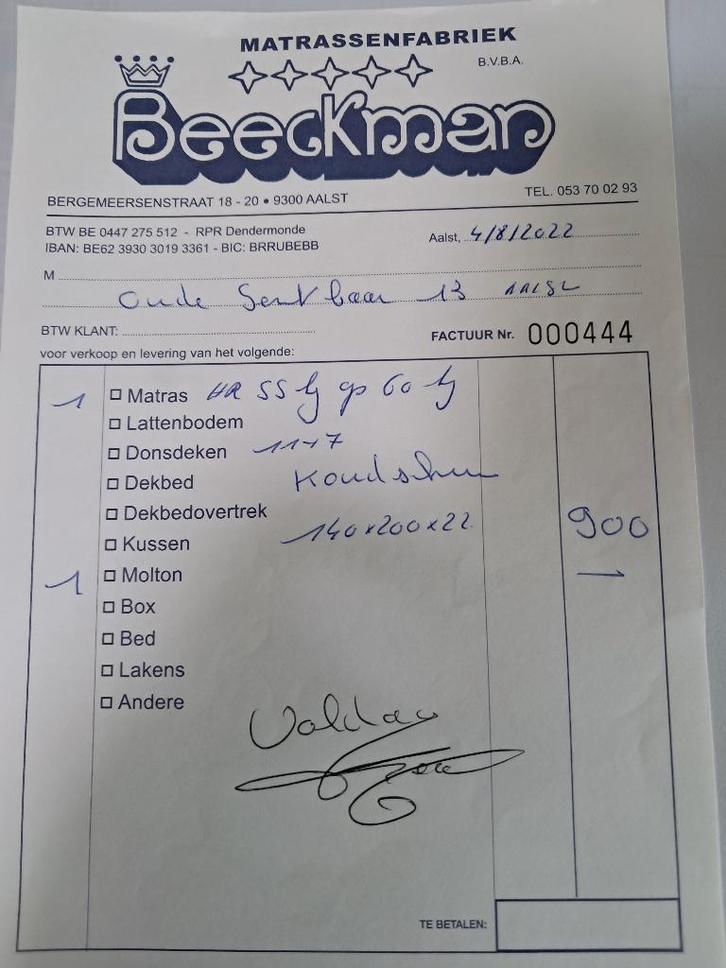 Matras 160x200 x22, Huis en Inrichting, Slaapkamer | Matrassen en Bedbodems, Zo goed als nieuw, Matras, 140 cm, 200 cm, Tweepersoons
