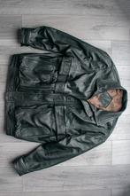 Mooie vintage zwarte jas van echt leer, Ophalen of Verzenden, Maat 56/58 (XL), Zwart, Sportdress