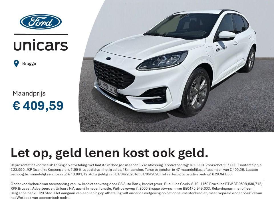 Ford Kuga ST-LINE X - 2.5 PHEV - 225PK - GARANTIE, Auto's, Ford, Te koop, Kuga, ABS, Achteruitrijcamera, Adaptive Cruise Control