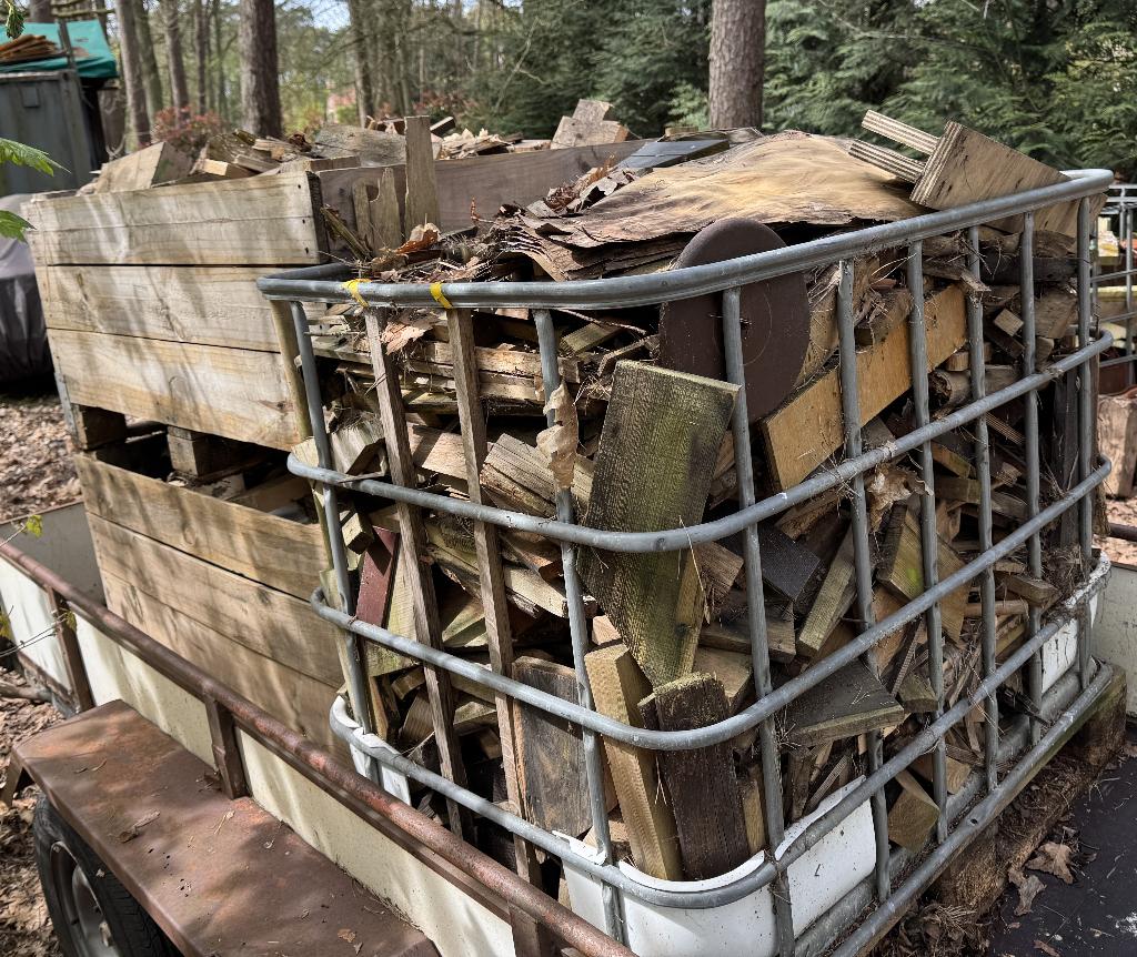 ca 2m3 brandhout timmerhout bouwhout haardhout, Moins de 3 m³, Enlèvement