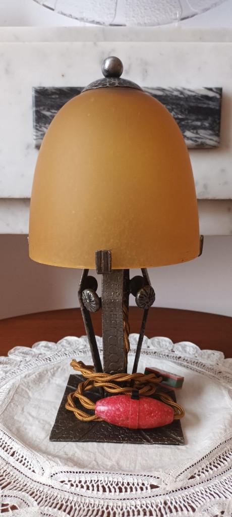 Lampe d'époque Art Déco/Art nouveau (M-B Lyon), Antiquités & Art, Antiquités | Éclairage, Enlèvement