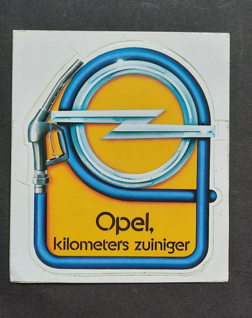 Sticker Opel  kilometers zuiniger, Envoi, Utilisé
