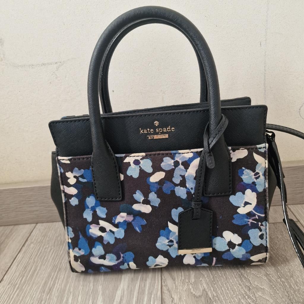 Handtas Kate Spade bloemen, Enlèvement ou Envoi, Neuf, Bleu, Sac à main
