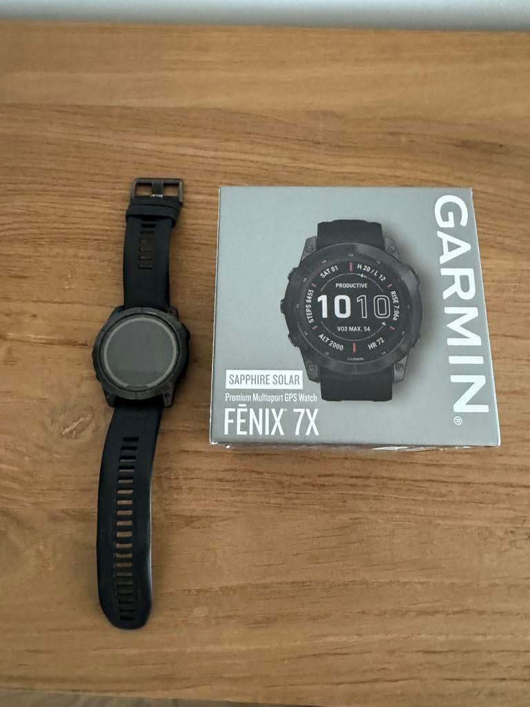 Garmin Fenix 7X Sapphire Solar, Enlèvement, État, Comme neuf
