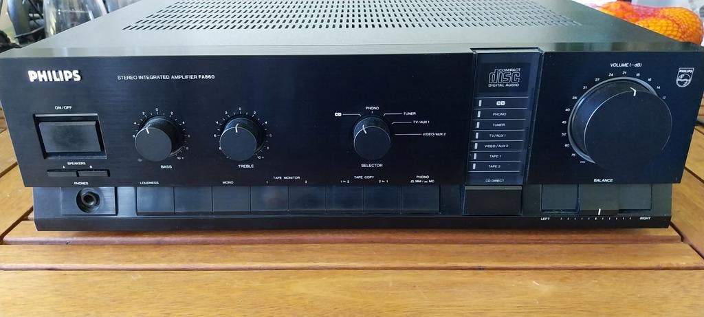 Defecte versterker PHILIPS FA860 DEFECT leesomschrijving!, Audio, Tv en Foto, Ophalen