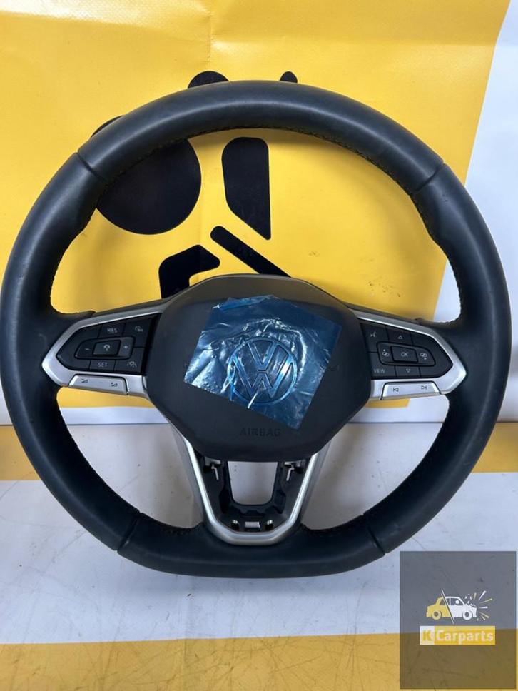 VW Golf 8 Volant Cuir MF+ACC+VIEW+F1 5H0419089EP, Autos : Pièces & Accessoires, Commande, Volkswagen, Utilisé