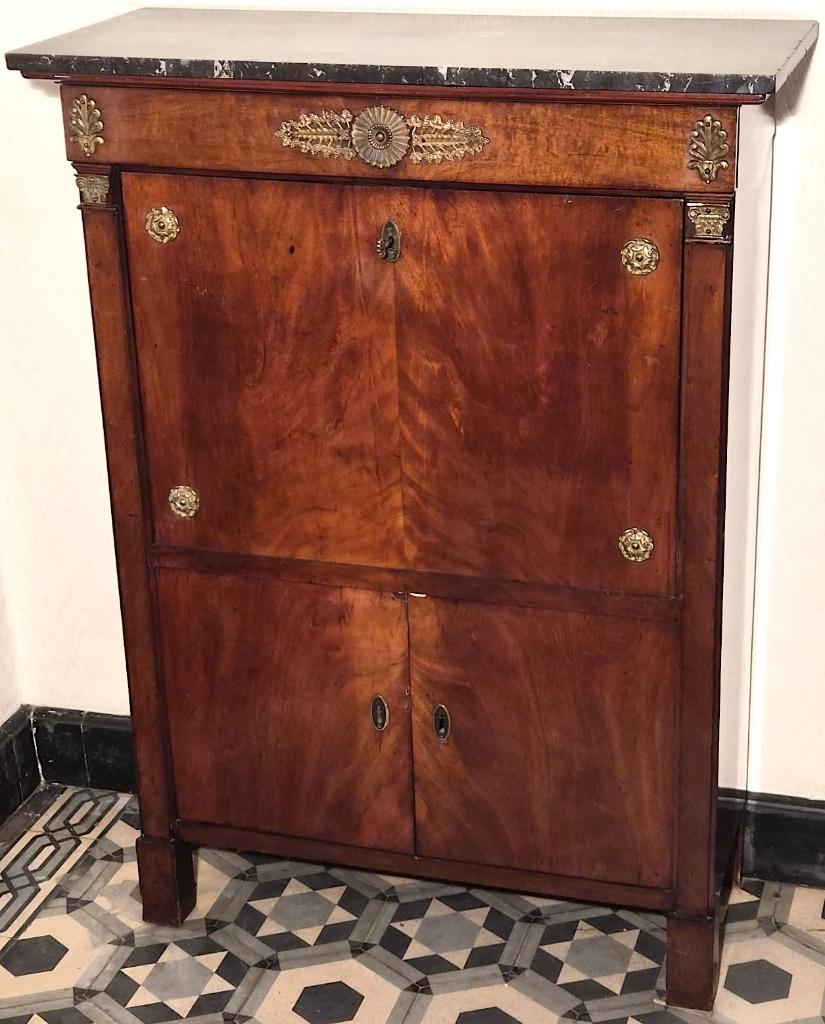 Empire Mahogany Secretary, Antiek en Kunst, Ophalen