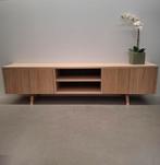 Handgemaakt eiken tv meubel in nieuwstaat, Huis en Inrichting, Kasten |Televisiemeubels, Ophalen, 150 tot 200 cm, Eikenhout, Nieuw