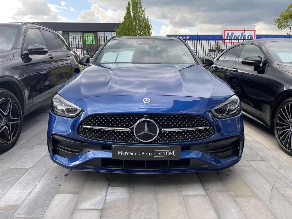 Mercedes-Benz C-Klasse Break C 300 de AMG Line - PANO DAK -, Auto's, Automaat, 4 cilinders, Blauw, Plug-in hybride