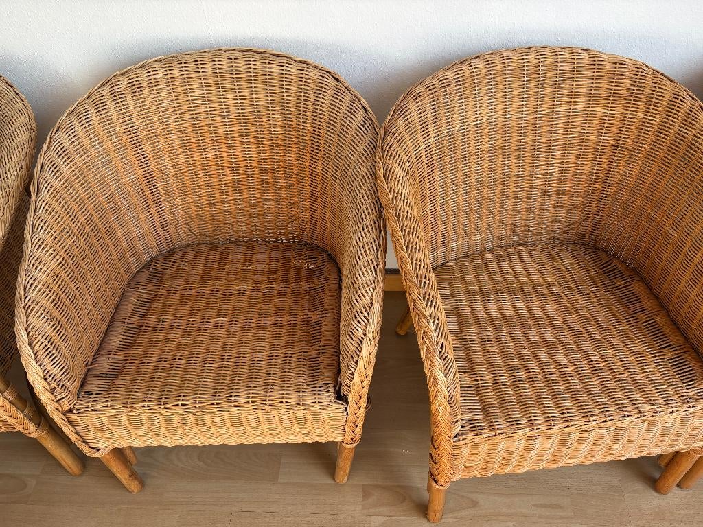 rotan set, Ophalen, Zo goed als nieuw, Vierpersoons of meer, Hout