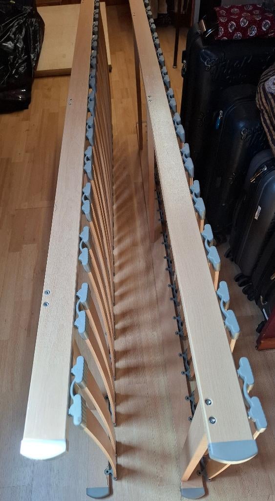 Lattenbodem bed, Huis en Inrichting, Slaapkamer | Bedden, Ophalen, Zo goed als nieuw