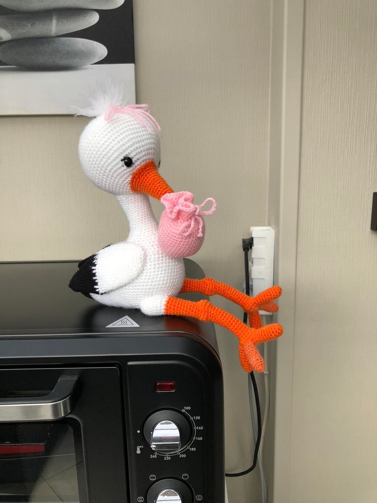 Gehaakte ooievaar, Enlèvement, Neuf