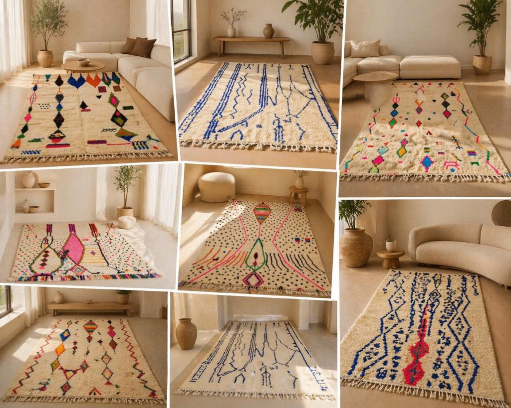 Azilal tapijt ? Uniek, kleurrijk 150x250 | 300x200 cm, Huis en Inrichting, Stoffering | Tapijten en Vloerkleden, Nieuw, 200 cm of meer