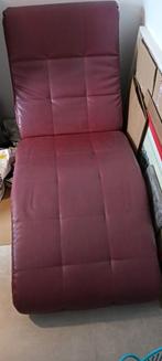 chaise longue en cuir merveilleusement confortable, Hedendaags en toch tijdloos design, Une personne, Enlèvement, Utilisé