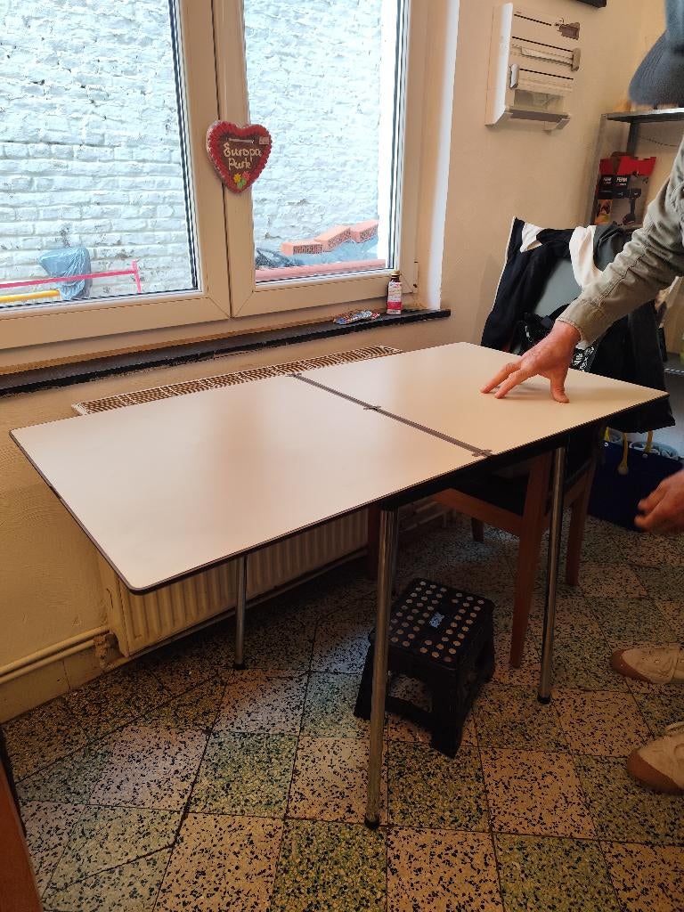 Table pliable en formica, Vintage, Synthétique, Enlèvement, 75 cm ou plus