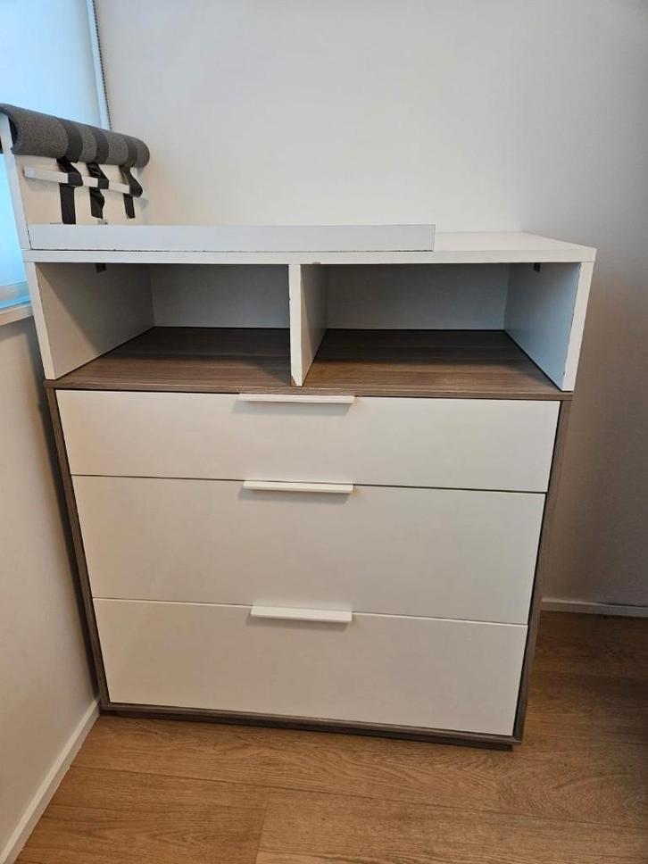 luiertafel met ladenkast of commode, Enfants & Bébés, Chambre d'enfant | Commodes & Armoires, Utilisé, Commode, Enlèvement