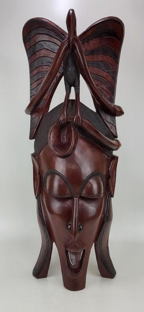 Masque de portrait monumental Baule 'Mblo' — Côte d'Ivoire —, Antiquités & Art, Art | Sculptures & Bois, Enlèvement