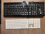 AMPER GEBRUIKT - CORSAIR & APPLE TOETSENBORD, Computers en Software, Ophalen, Azerty, Zo goed als nieuw