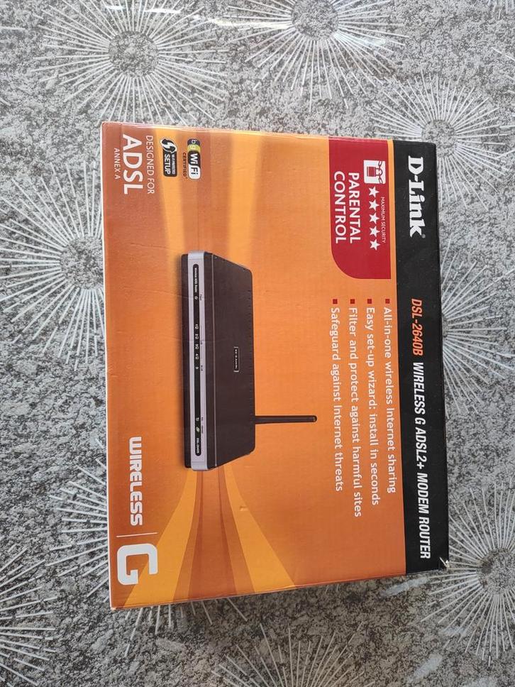 D-Link DSL-2640B Adsl modem, Computers en Software, Netwerk switches, Ophalen