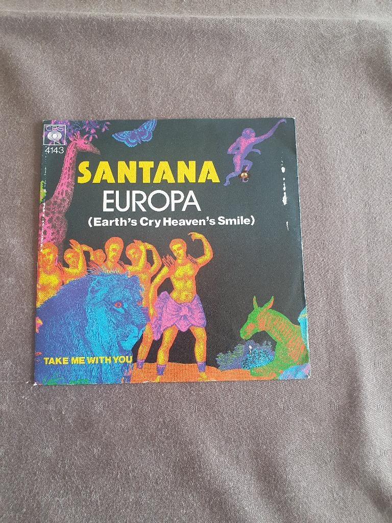 S - Santana – Europa (Earth's Cry Heaven's Smile) - 1976, CD & DVD, Vinyles Singles, Enlèvement ou Envoi, Single, Comme neuf, 1970 - 1979