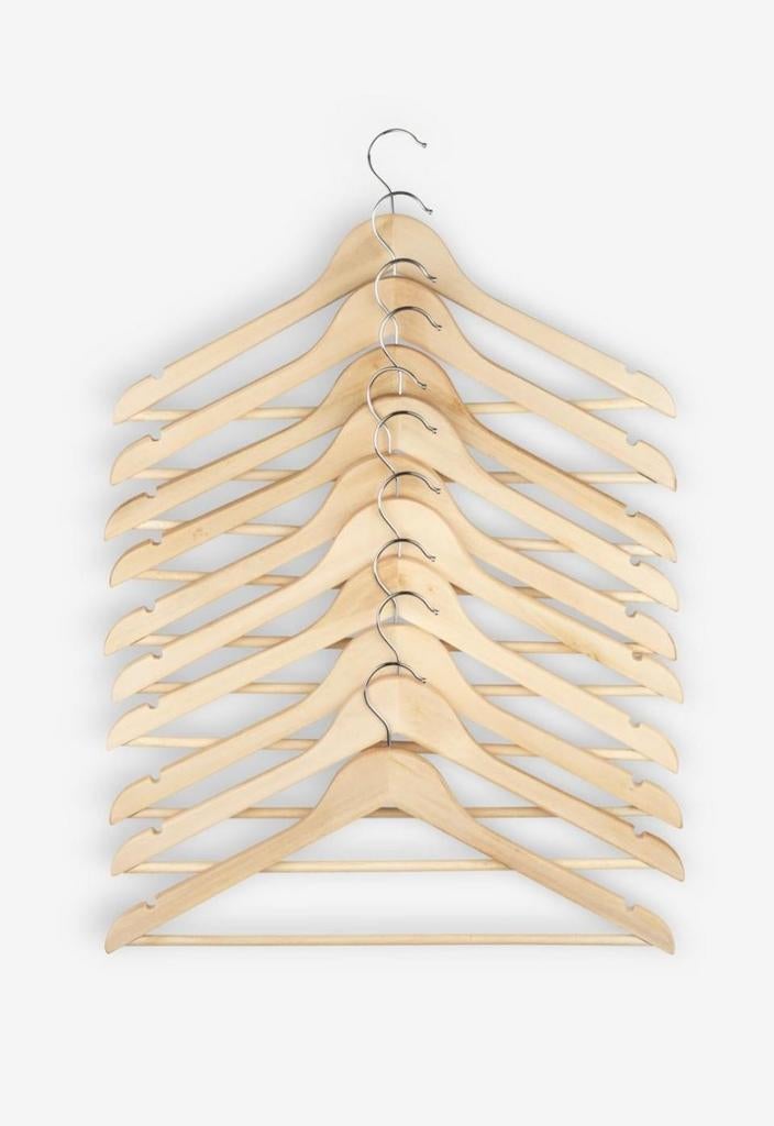 74 kledinghangers, Ophalen