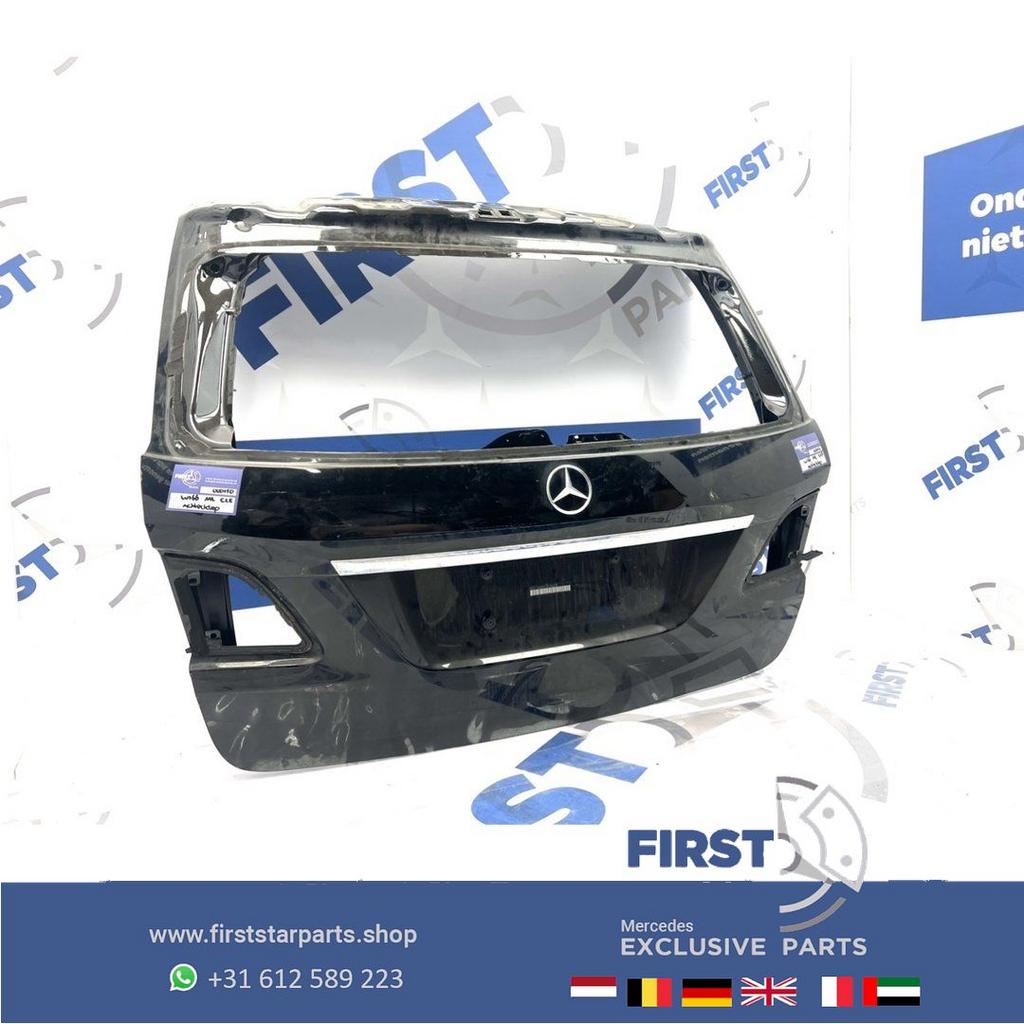 W166 ML GLE ACHTERKLEP ZWART WIT GRIJS ZILVER KOFFERKLEP ori, Arrière, Haillon arrière, Utilisé, -