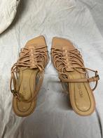 Sandales en cuir beige/orange pastel, 37, Paco Herrero, PACO HERRERO, Beige, Enlèvement, Porté