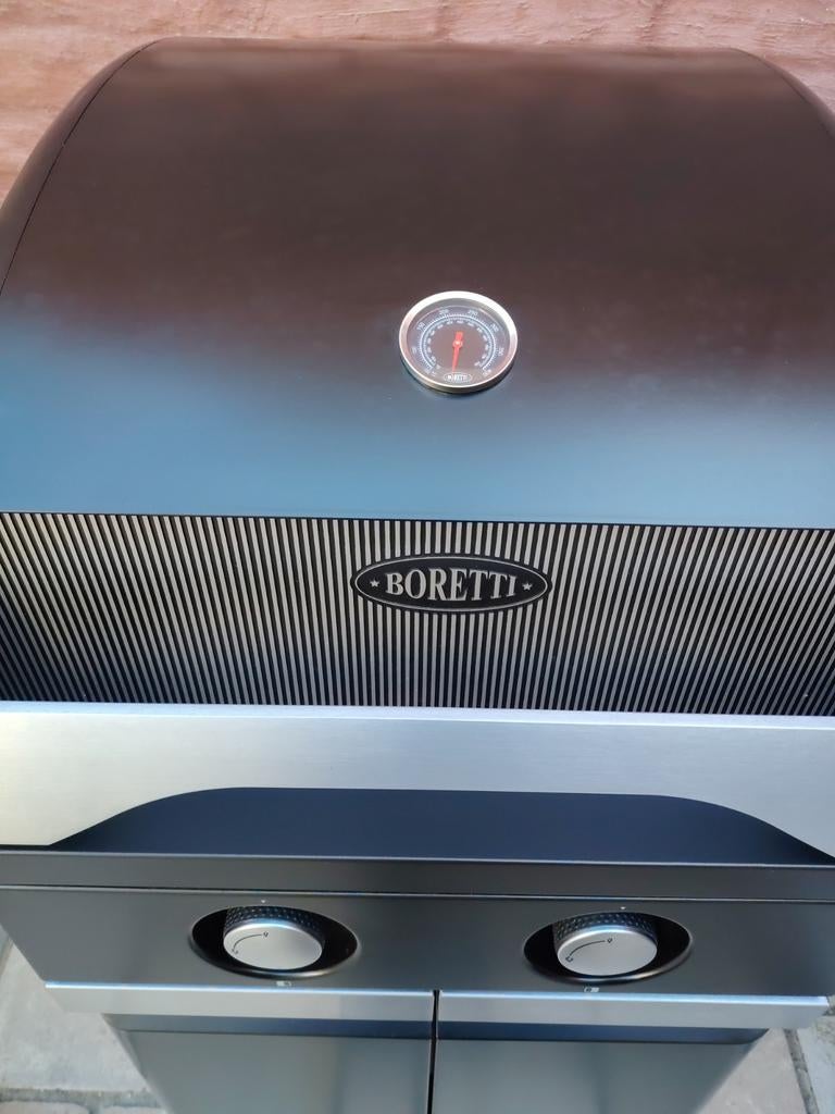 Boretti Leonardo 2b gasbbq incl kippenspit en grillplaat, Jardin & Terrasse, Barbecues à gaz, Enlèvement