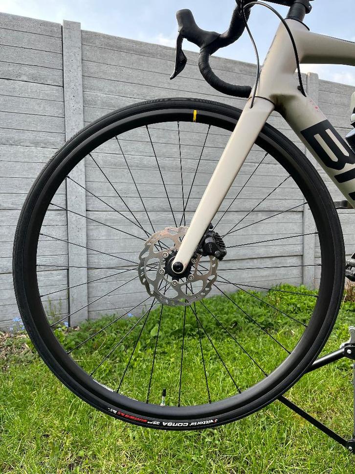 Mavic open disc wielen met vittoria Corsa banden, Fietsen en Brommers, Fietsonderdelen, Zo goed als nieuw, Racefiets, Wiel, Ophalen
