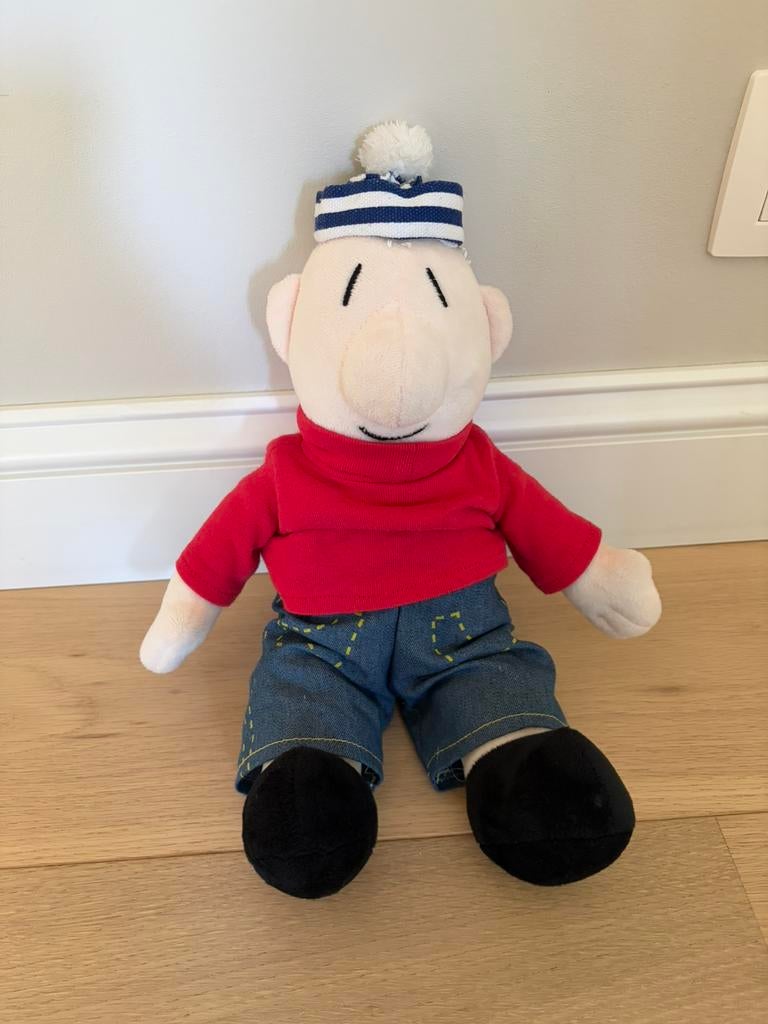 Grote knuffel Buurman, Overige typen, Blauw, Ophalen of Verzenden, Zo goed als nieuw