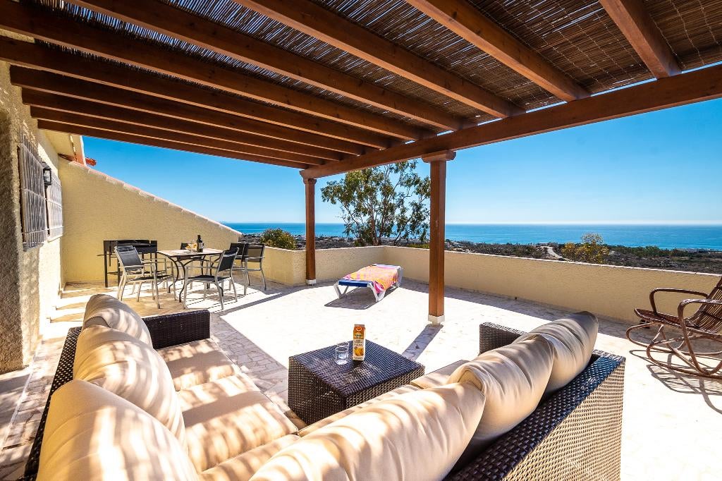 Spaanse villa met privé zwembad en spectaculair zeezicht, Dorp, Spanje, Woonhuis, Mojácar Playa